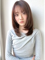 カバーヘア ブリス 上尾西口店(COVER HAIR bliss) レイヤーカット/ピンクブラウン/ブリーチなし透明感◎p上尾
