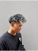 ホワイトメッシュツイストパーマ