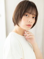 カバーヘアアンドスパ ブリス 浦和(COVER HAIR&SPA bliss) シースルーブリーチなしひし形レイヤーショートボブ20代30代X