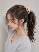 ネオリーブウリ 二子玉川店(Neolive uri) ミディアムヘア暗めカラーデザインカラーフェイスフレーミング