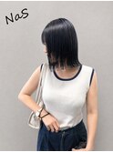 顔タイプ診断×似合わせ切りっぱなし黒髪ボブ