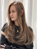 ヘアメイク ミチ 富田店(HAIRMAKE MICHI)&nbsp;【MICHI 富田店　古作蓮】レイヤーカット ベージュカラー