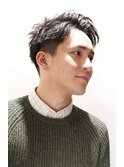 ツーブロック刈り上げラフ無造作オールバックイメチェンリバース