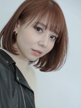 ブティック(boutique) 自毛風ストレートでナチュラル顎ラインボブ