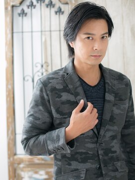 グルーミングサロン バーバー キャッスル 北浦和西口(Grooming salon Barber Castle) ダークアッシュの爽やかワンレンセミウエットJ