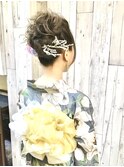 着付けとヘアセットは岡山表町のヘアースペースムーンへ