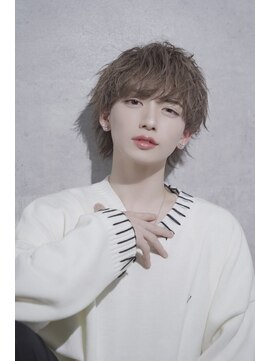 シン(syn) ハイトーンミニウルフ ミルクティー