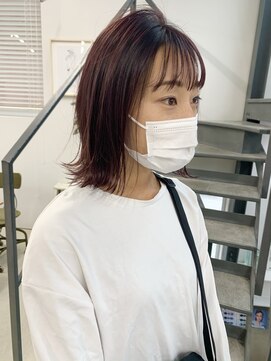 ヘアー アイス 御器所本店(HAIR ICI) チェリーレッドカラー