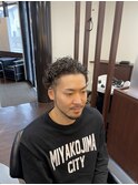 ツーブロック×ソフトカーリー