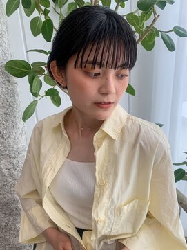 イースエモーション(ease et motion) 【天神 今泉 大名】ぱっつんワイドバング ショートボブ