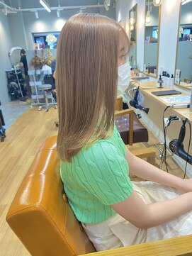 ヴィンスジオ 岐阜駅南(vince gio) ミルクティーベージュ / ロング / ブリーチ1回