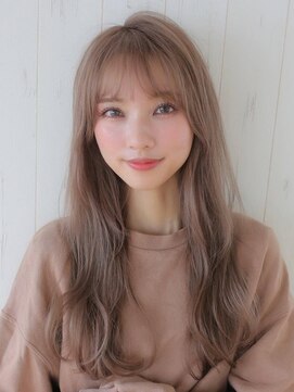 アグ ヘアー フォンテ 大泉学園店(Agu hair fonte) 《Agu hair》透け感ラベンダーベージュゆるロング