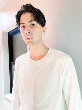 サル 代官山(SAL) 【SAL】クセ踊るジェルセットのアップバング ショート＊菅原誠＊