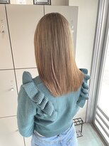 エイト 沖縄豊崎店(EIGHT toyosaki) 【EIGHT 豊崎】お客様スタイル_初ブリーチ×ハニーベージュ