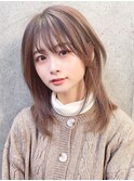 石塚／ナチュラルロングウルフレイヤー10代20代30代韓国ヘア新宿