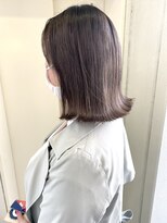 ヘアーデザイン リボン(hair design Ribon) シルバーベージュ&ボブ
