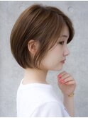前髪あり大人ショートボブ20代30代40代【AIN.表参道】川原大地