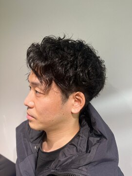 リバティシェアバーバー 銀座2nd(LIBERTY SHARE BARBER) 波巻きハイライトツイスパマッシュパーマ[銀座<理容室>]