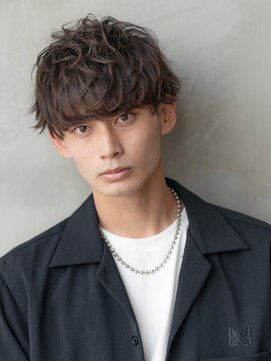 イオ 本厚木(io) マッシュショート波巻きスパイラルパーマハイライト