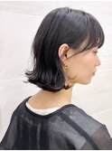 切りっぱなしボブデジタルパーマ顔周り似合わせイメチェンカット