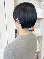 キャアリー(Caary)&nbsp;福山Caary韓国風ミニボブタッセルボブ丸みショートボブ20代30代