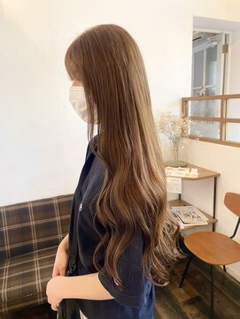 ヘアー ミュゼ 大西店(HAIR Musee) ブリーチなしダブルカラー/ミルクティーベージュ