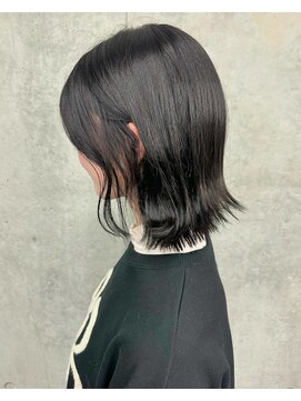 モリオ(morio) 外ハネボブ　ダークグレー