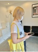 顎ラインのハイトーンボブ