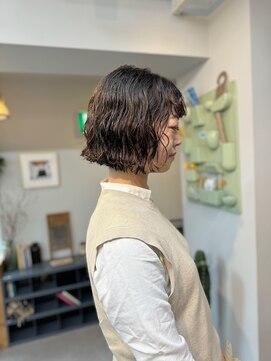 アンドチル 渋谷(AND CHILL) くせ毛カット/パーマ風カット/ウェービーボブ　渋谷