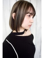 アール 北千住店(ar)&nbsp;ハイライト×ボブ/アッシュ/グレーカラー[北千住]