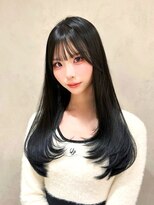 アマトウキョウ アユンチェ(AMA TOKYO×AYUNCHE)&nbsp;韓国ヘア　2wayバング  レイヤーカット くびれヘア  顔周り/