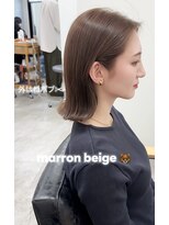 ガーランドウメダ(Garland umeda)&nbsp;外はねボブ＿マロンベージュ＿　担当　垣内　9075