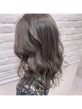 グロウ(grow) ブリーチなし透明感Wカラー×カーキベージュ◎