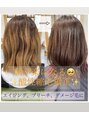 シュクルヘアー(Sucre Hair) ブリーチ履歴に酸性縮毛矯正/髪質改善/エイジング毛