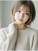 ☆ショートウルフ×レイヤーボブ×くすみベージュ20代30代40代☆