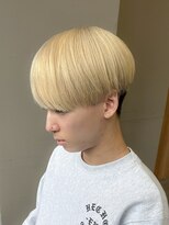 エルマーク 神戸三宮(L-MARK)&nbsp;マッシュナチュラルカラーマッシュメンズヘアカラーツーブロック