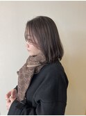 大人ボブスタイル　顔周りニュアンスカット　ワンカールボブ