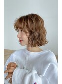 ボブパーマ似合わせ顔周りカット顔まわりレイヤーカット