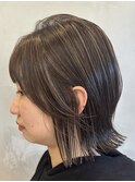 調布レイヤーダブルカラーケアブリーチ白髪ぼかしハイライト