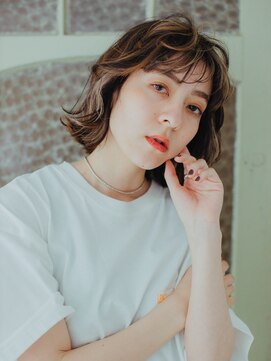 リュープリエ 笹塚(Lieu plie) ボブスタイル×ブリーチハイライト