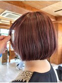 【八田瞳】深みのある暖色系カラー◎ワインレッド