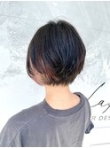 ショートボブ×インナーユニコーンカラー