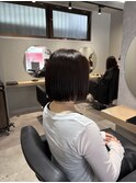 切りっぱなしボブ
