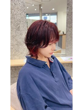 ヘアーテラスエム 奈良店(hair terrace M) ワインレッドカラー