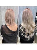 ボヤージュニケ(Voyage Nike)&nbsp;Before→After/編み込みエクステ/色落ち合わせ