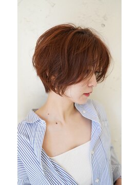 ソイルバイロミー(soil by ROMMY) 【ショートパーマ】大人可愛い小顔くびれショート/白髪染め