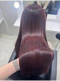 美髪＊エアリーロング＊カシスピンク＊髪質改善＊Zina札幌