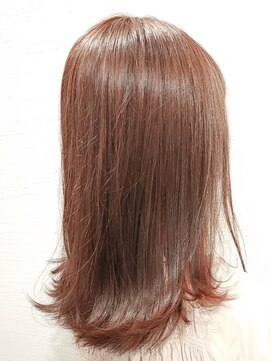 ローグ ヘアー 金町店(Rogue HAIR) デザインカラー小顔レッド深みココアベージュミディアムレイヤー