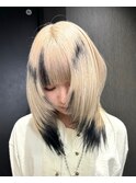 オーダーメイド/ケアブリーチカラー/セクションカラー/姫ウルフ