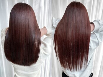 ヘアーアンドスパ フェリーチェ ミチ 野田屋町店(HAIR&SPA felice MICHI)の写真/質感にこだわった髪質改善&縮毛矯正が得意◎クセやうねりを改善しワンランク上の美髪へ。岡山駅/野田屋町